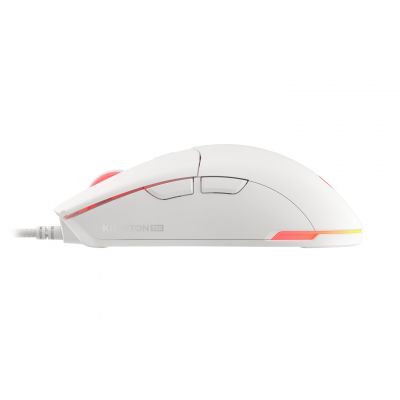14. Genesis Krypton 750 Light 8000 DPI Gaming-Maus PAW3333 RGB Weiße Gaming-Maus