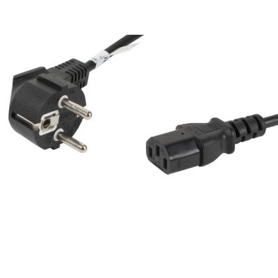 3. Lanberg CA-C13C-10CC-0018-BK Kabel (C13 / IEC C13 / IEC 320 C13 F - Shuko M; 1,8 m; schwarz)