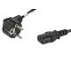 3. Lanberg CA-C13C-10CC-0018-BK Kabel (C13 / IEC C13 / IEC 320 C13 F - Shuko M; 1,8 m; schwarz)