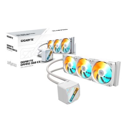 6. GIGABYTE GAMING 360 ICE Prozessor All-in-One Flüssigkeitskühler 12 cm Weiß 1 Stück.