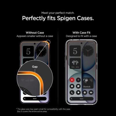 9. Spigen Glas.tR EZ Fit Pro 2er-Pack Schutzglas für das Nothing Phone 4A