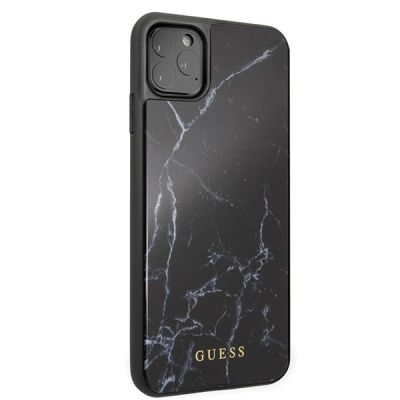 5. Guess Marmor-Hülle für iPhone 11 Pro Max – Schwarz