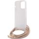 6. Guess Crossbody Cord 4G Print Hülle für iPhone 15 Pro – Rosa