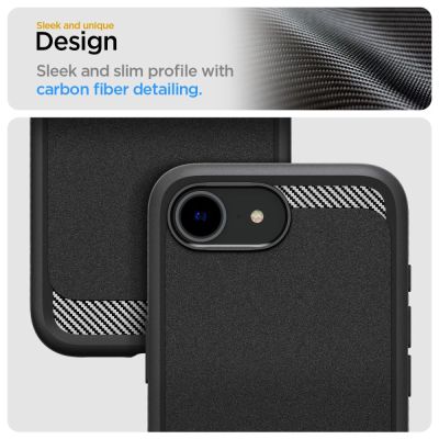 11. Spigen Rugged Armor MagSafe Hülle für iPhone 16e / 17e - Schwarz
