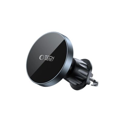 5. Tech-Protect mm15W-V5 Magnetische MagSafe-Autohalterung für Cockpit/Windschutzscheibe/Lüftungsschlitze – Schwarz