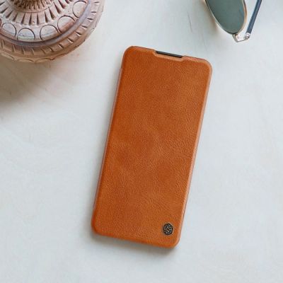 24. Nillkin Qin Lederholsterhülle für Samsung Galaxy A03s schwarz