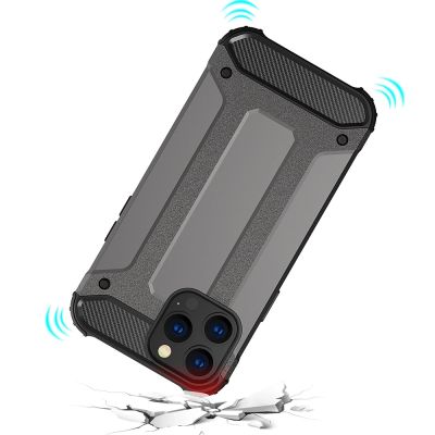 6. Hybrid Armor Hülle für iPhone 14 Pro Max gepanzerte Hybridhülle blau