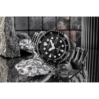 6. CITIZEN Promaster Mechanische Taucheruhr für Herren NY0145-86E + BOX