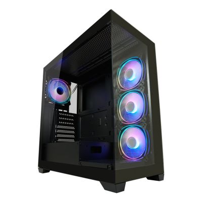 2. LC-Power LC-715B-ON Midi-Tower-Computer-Sicherheitshalterungen Schwarz