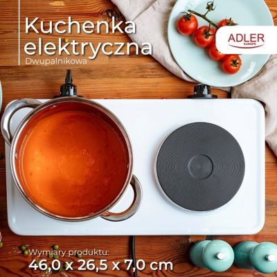 13. Zweiflammiger Elektroherd ADLER AD 6520