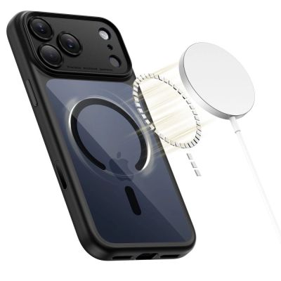 3. Tech-Protect Magpeak Magsafe CC Hülle für iPhone 17 Pro - Klares Schwarz