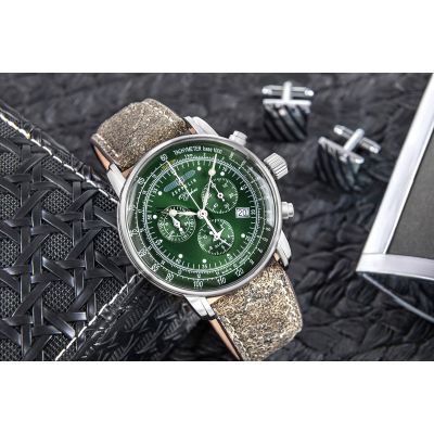 5. ZEPPELIN Herrenuhr 100 Jahre Chronograph 8680-4 + Box