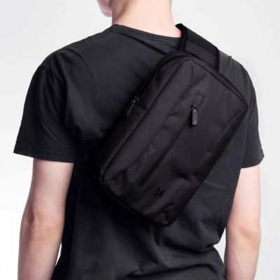 Wozinsky WSB6GR Scooter-Lenkertasche mit Schultergurt, 5 l – Grau