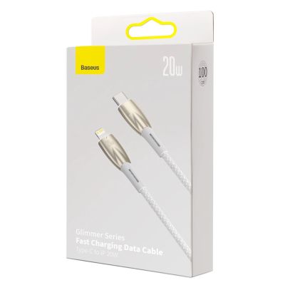 6. Baseus CADH000002 Lightning – USB-C PD-Kabel 20 W 480 Mbit/s 1 m – Weiß