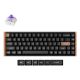 2. Keychron K6 HE Universal-Tastatur mit USB und Bluetooth, Braun/Schwarz