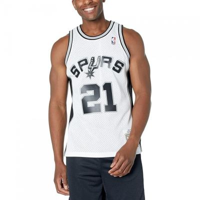 Mitchell & Ness Herren San Antonio Spurs NBA Swingman Jersey Duncan SMJYCP19247-SASWHIT98TDU