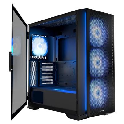 2. MODECOM HORIZON ARGB FLOW MIDI USB TYPE-C GEHÄUSE SCHWARZ