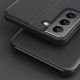 10. Eco Leather View Case elegante Hülle mit Flipcover und Standfunktion für Samsung Galaxy S22+ (S22 Plus) blau