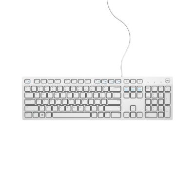 DELL Tastatur: US-Euro (QWERTY) Dell KB216 Quietkey USB, Weiß