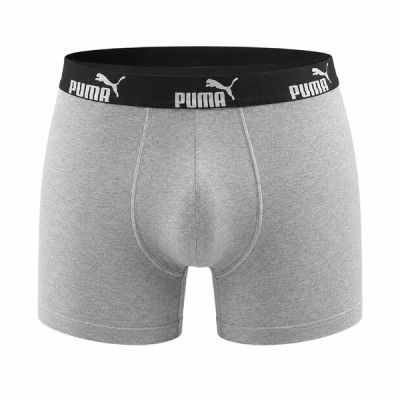 4. Puma Herren-Boxershorts, 6er-Pack, Schwarz, Grün, Grau