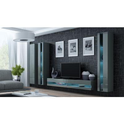 3. TV-Schrank VIGO NEU '180' 30/180/40 weiß/grau