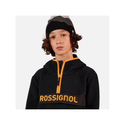 6. ROSSIGNOL JR All Track Anorak Fleece Kinder-Sweatshirt Schwarz