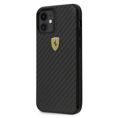 2. Ferrari FERCAHCP12SBK iPhone 12 mini 5.4" schwarz/schwarz Hardcase On Track Real Carbon