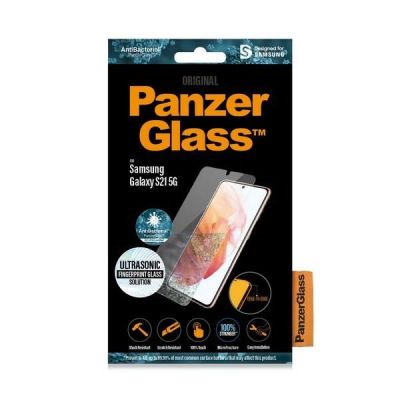 5. PanzerGlass E2E Microfracture antibakterielles Glas für Samsung Galaxy S21 – mit schwarzem Rahmen