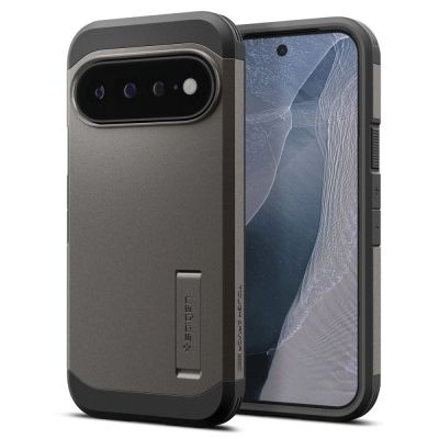 3. Spigen Tough Armor Mag MagSafe Hülle für Google Pixel 11 Pro XL – Dunkelgrau