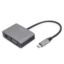 USB Typ C auf miniDisplayPort/VGA 4K 30Hz UHD Grafikadapterkabel 0,2 m