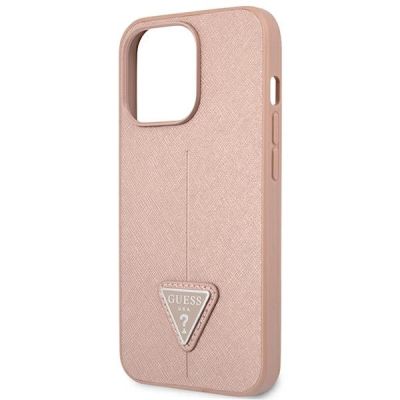6. Guess GUHCP14LPSATLP iPhone 14 Pro 6.1 "rosa / rosa Hardcase SaffianoTriangle Logo