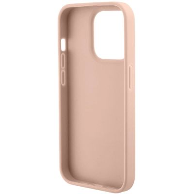 5. Guess GUHCP15XPCRTHCP iPhone 15 Pro Max rosa/rosa Hardcase Croco Triangle Metal Logo