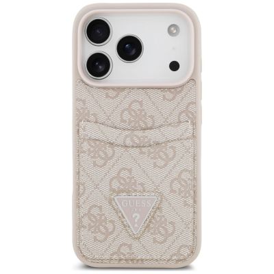 3. Guess 4G nauble Card Triange Etui für iPhone 18 Pro / 17 Pro – rosa