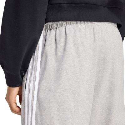 5. adidas Essentials Herrenhose mit 3 Streifen, Single-Jersey-Schnitt, schmal zulaufendem Bein und offenem Saum, Grau, KY4215