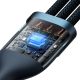 4. Baseus Flash Series II Kabel USB - USB Type C / Lightning / Micro USB 100 W 1,2 m blau (CASS030003)