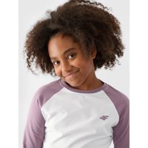 Langarmshirt regular uni Mädchen 4F Junior 4FJWAW24TLONF291-51S