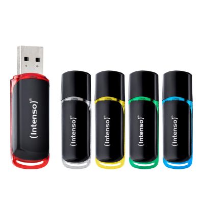 2. Intenso 3511595 USB-Stick 64 GB USB Typ-A 2.0 Schwarz, Rot, Grün, Transparent, Gelb, Blau