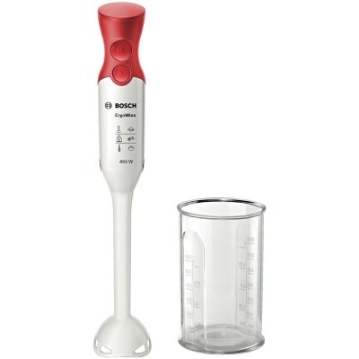 Stabmixer BOSCH MSM64010 (450 W; Farbe Weiß, Farbe Rot)