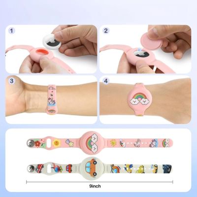 6. Tech-Protect Smooth 2er-Pack Hüllen für Apple AirTag 1/2 für Kinder - Mehrfarbig