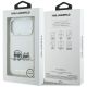 8. Karl Lagerfeld IML Karl & Choupette Peekaboo Logo MagSafe Hülle für iPhone 17 Pro Max - Weiß