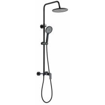 Duschset RIKIA mit Mischbatterie, schwarz
