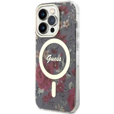 2. Guess GUHMP14LHCFWSA iPhone 14 Pro 6.1" grün/khaki Hardcase Flower MagSafe