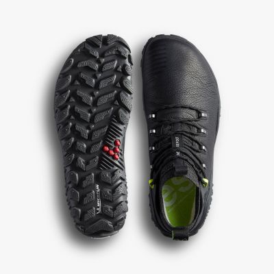4. Vivobarefoot MAGNA FOREST ESC WOMENS OBSIDIAN/LIME minimalistische Wanderschuhe (209082-02)