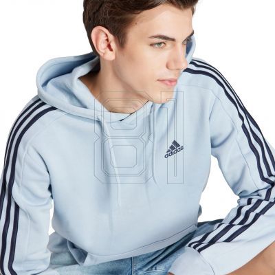 4. adidas Essentials Fleece 3-Streifen Hoodie M IS0004