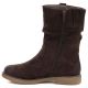 3. Gefütterte Damen-Ankle-Boots mit gerafftem Obermaterial, Schokoladenbraun, M.Daszyńskie SA296-5