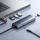 7. Baseus UltraJoy Series USB-A-Hub (4x USB-A 3.0, 1x USB-C 5V) – Grau