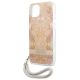 6. Guess GUHCP13SHFLSD iPhone 13 mini 5,4" Gold/Gold Hardcase Flower Strap
