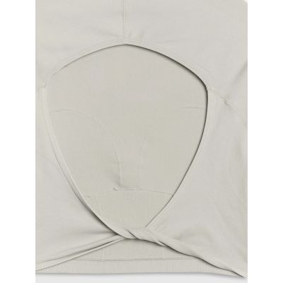 5. Damen-Trainings-Crop-Top mit langen Ärmeln und Rückenausschnitt 4F 4FRSS25TFLOF486-83S