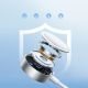 13. Joyroom S-IW007 3-in-1-Kabel USB-A magnetisches Ladegerät – Lightning 1,2 m – Weiß