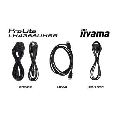 2. iiyama LH4366UHSB-B1AG Digital Signage Display, Flachbildschirm, 109,2 cm (43") LCD, WLAN, 800 cd/m², 4K Ultra HD, Schwarz, integrierter Prozessor, Android, 24/7-Betrieb